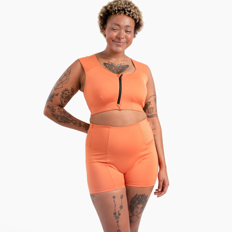 Curve Zip Bra - Eco Jersey (For DD+) - Mars Clay – Kinflyte