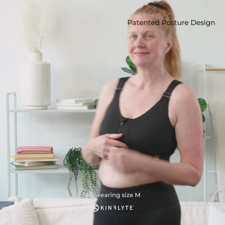 Kinflyte Curve Zip Bra - Eco Jersey (For DD+) on Marmalade